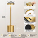 Luminária LED Touch Recarregável Lumivah™ | Abajur de Mesa com 3 Tons de Luz e Intensidade Ajustável