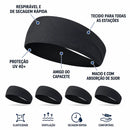 Faixa Esportiva Lumivah™ DryFit | Banda Elástica Antissuor para Academia, Corrida, Ciclismo e Yoga