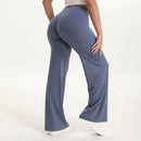Calça Yoga SoftMotion Lumivah™ feminina de cintura alta, tecido macio e modelagem ampla, ideal para yoga, pilates, academia e uso diário.