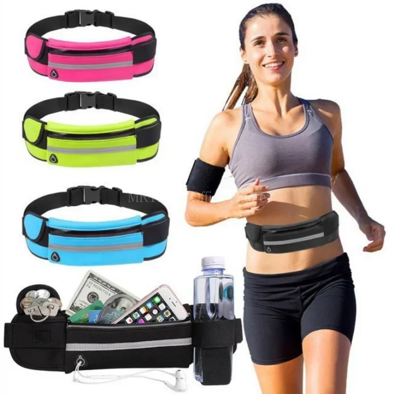 Cinto esportivo multifuncional Lumivah™ ajustável para corrida, caminhada e academia, ideal para transportar celular, chaves, cartões e pequenos objetos com conforto e segurança.