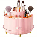 Organizador Giratório Lumivah™ Beauty 360 para maquiagem, pincéis, perfumes e produtos de skincare com rotação 360° e design moderno.