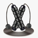 With Ball Bearings Adjustable Tangle-Free Speed Wire Jump Rope Workout with Foam Handles for Fitness Home Workouts and Slim Body