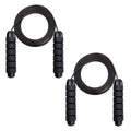 With Ball Bearings Adjustable Tangle-Free Speed Wire Jump Rope Workout with Foam Handles for Fitness Home Workouts and Slim Body