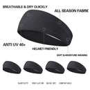 Men Women Sports Headband Sweatband Stretch Elastic Gym Fitness Running Yoga Headwrap Breathable Quick-dry Absorbent Hair Bands