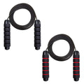 With Ball Bearings Adjustable Tangle-Free Speed Wire Jump Rope Workout with Foam Handles for Fitness Home Workouts and Slim Body