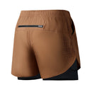 Men's Running Shorts Quick-drying Fitness Black Double Layer Shorts Men New Sport Workout Training Bodybuilding Short Pants