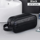 Multi Pockets PU Toiletry Bag For Women Men Travel Essentials Makeup Bags Waterproof Hanging Bag Cosmetic Washing Organizer Bag