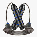 With Ball Bearings Adjustable Tangle-Free Speed Wire Jump Rope Workout with Foam Handles for Fitness Home Workouts and Slim Body