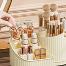 Organizador Giratório 360° para Maquiagem e Cosméticos | Porta Pincéis Multifuncional Premium