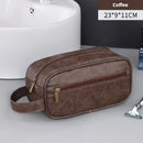 Multi Pockets PU Toiletry Bag For Women Men Travel Essentials Makeup Bags Waterproof Hanging Bag Cosmetic Washing Organizer Bag