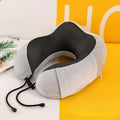 Lumivah™ Almofada Cervical de Espuma Memory Foam | Conforto Ergonômico para Viagens