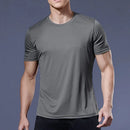 2026 Men's Quick Dry Short Sleeve T-Shirt Moisture Wicking round Neck Gym Running Sport Shirt Lightweight Training Exercise Top