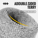 WRELS Wristband Sweatband Absorbent Thick Terry Cloth Gym Fitness Basketball Tennis Yoga Weightlifting Running Sport Wrist Band