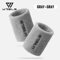WRELS Wristband Sweatband Absorbent Thick Terry Cloth Gym Fitness Basketball Tennis Yoga Weightlifting Running Sport Wrist Band
