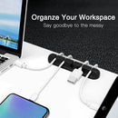 Silicone USB Cable Organizer USB Charging Cable Winder Desktop Tidy Management Clips Cable Holder For Mouse earphone Accessories