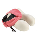 Lumivah™ Almofada Cervical de Espuma Memory Foam | Conforto Ergonômico para Viagens