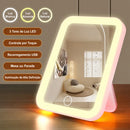 Lumivah™ | Espelho de Maquiagem LED Touch Recarregável 3 Tons de Luz