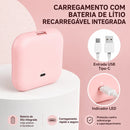 Espelho de Maquiagem LED Dobrável Lumivah™ | Espelho Compacto com Luz, Ampliação 1X/2X e Recarregável para Bolsa e Viagem